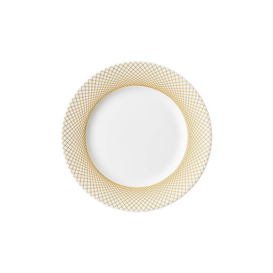 6 assiettes DEGRENNE Graphique Classique doré - 7 tailles