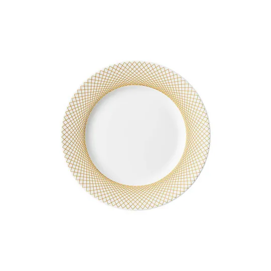 6 assiettes DEGRENNE Graphique Classique doré - 7 tailles