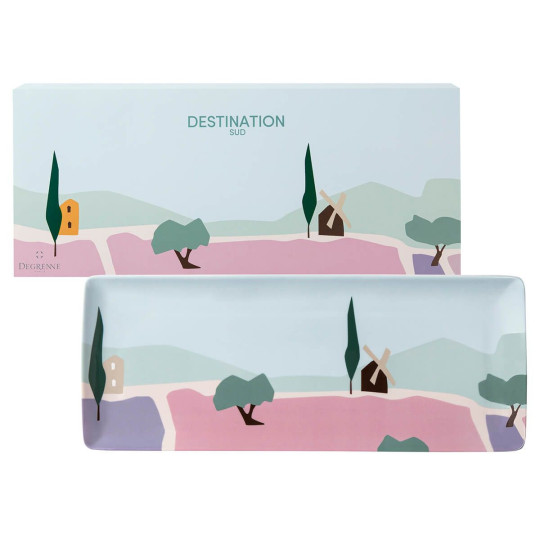Plats DEGRENNE Destination sud en porcelaine - 2 tailles