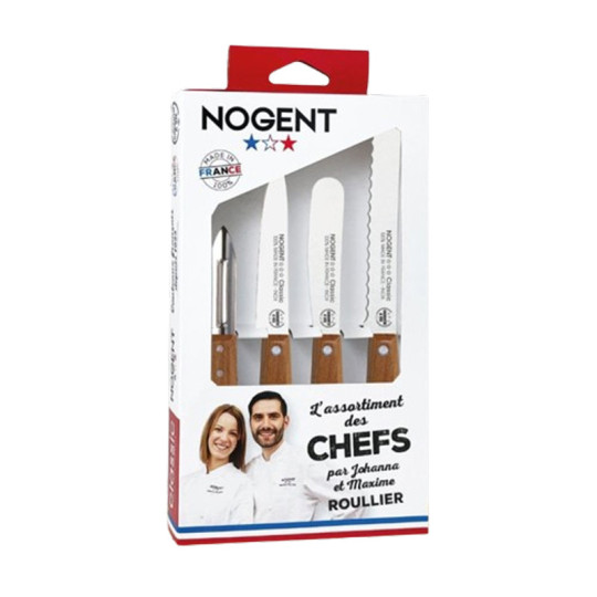 Coffret 4 pièces couteaux NOGENT - 3 modèles
