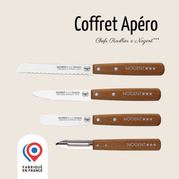 Coffret 4 pièces couteaux NOGENT - 3 modèles