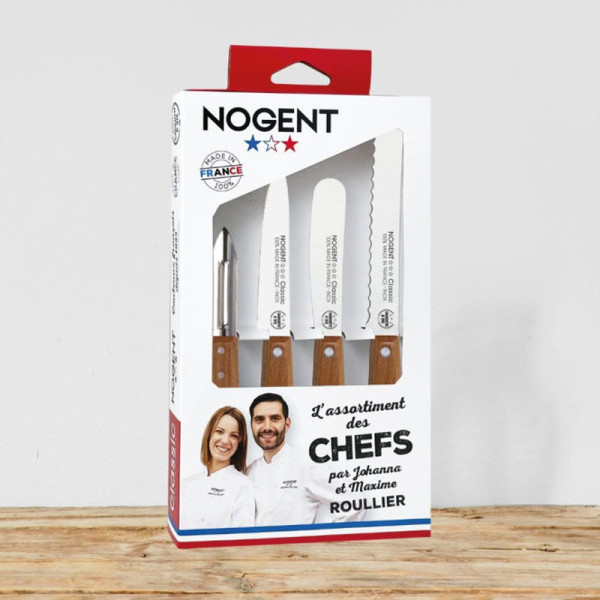 Coffret 4 pièces couteaux NOGENT - 3 modèles