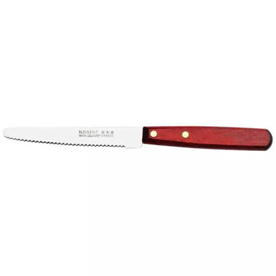 Couteau de table NOGENT manche bois - 3 coloris