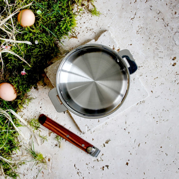 Casserole graduée inox Casteline Cristel amovible - 4 tailles