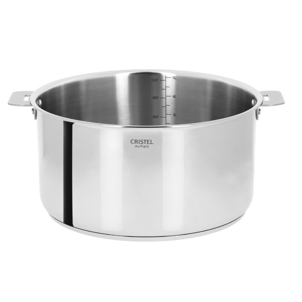 Casserole graduée inox Casteline Cristel amovible - 4 tailles