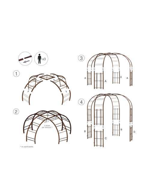 Kiosque de jardin Louis Moulin grand modèle