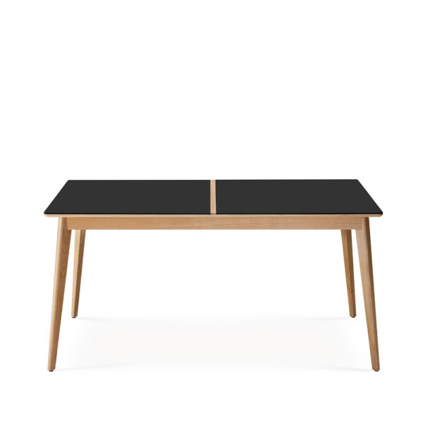 Table à manger Dasras Paul fixe céramique bois chêne ou noyer - 10 finitions 17 tailles