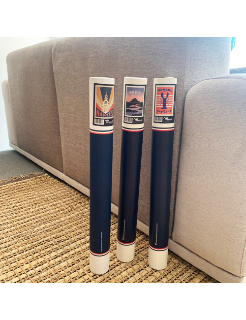 Affiche 50x70cm Nantes la Tour Lu MARCEL