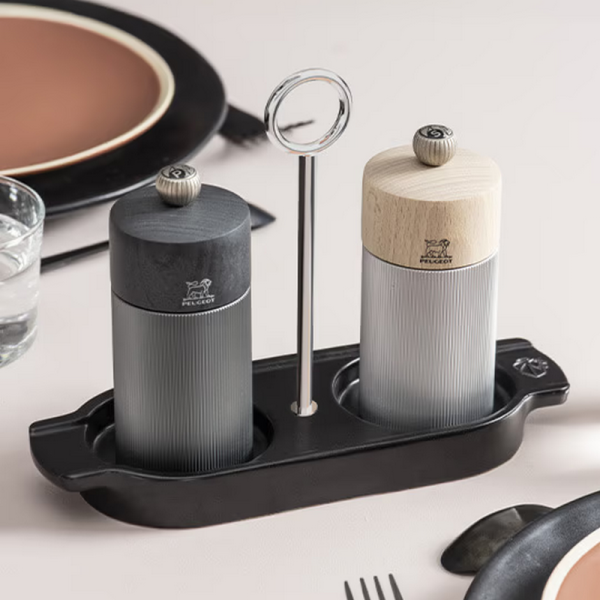 Plateau Peugeot en céramique pour deux moulins - 2 coloris