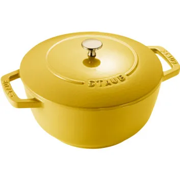 Cocotte Staub Chistera en fonte Citron - 3 tailles