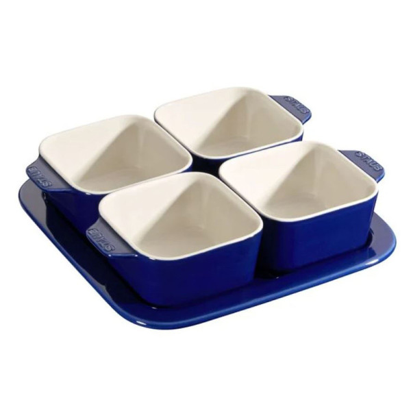 Plat de service à hors-d'oeuvre STAUB en céramique - 3 coloris