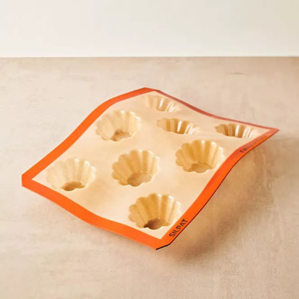Moule à gâteau 8 briochettes SILPAT en silicone 40x30cm