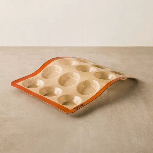 Moule à tarte 12 tartelettes SILPAT en silicone 40x30cm