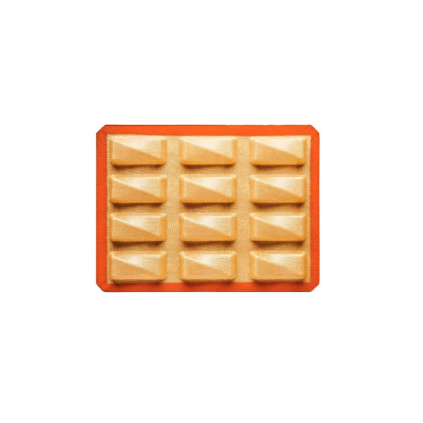 Moule à gâteau 12 barres torsadées SILPAT en silicone 40x30cm