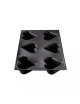 Moule à gâteau 6 coeurs bombés FLEXIPAN en silicone 30X20cm