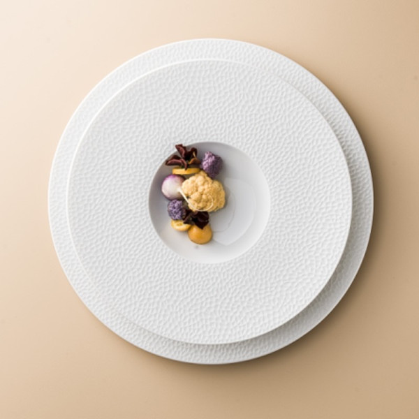 6 assiettes en porcelaine L Fragments DEGRENNE - 6 tailles