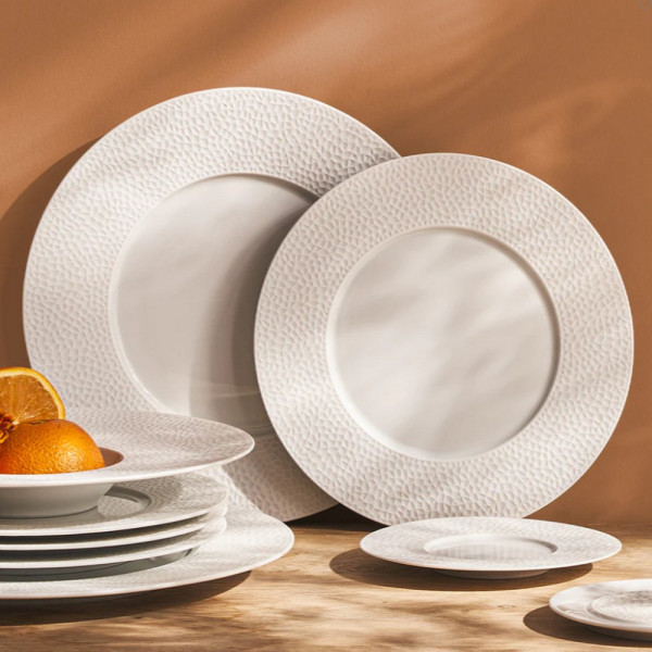 6 assiettes DEGRENNE L Fragments en porcelaine - 6 tailles