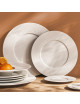 6 assiettes DEGRENNE L Fragments en porcelaine - 6 tailles