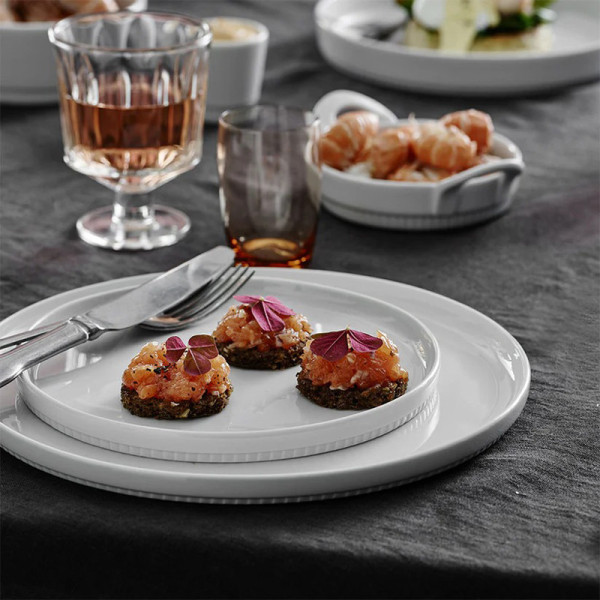 6 assiettes en porcelaine Toulouse Pillivuyt - 5 tailles