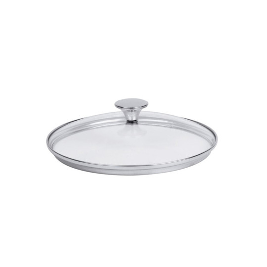 Couvercle bombé CRISTEL Master fixe en verre et inox - 4 tailles