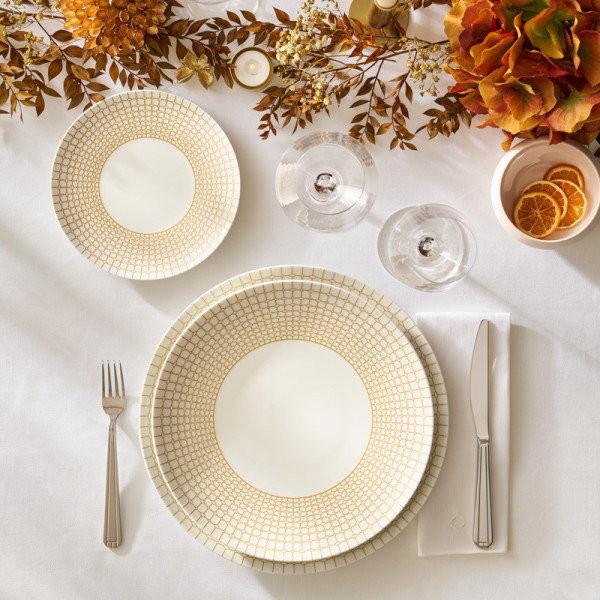 6 assiettes Couronne Degrenne en porcelaine - 6 tailles