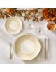 6 assiettes Couronne Degrenne en porcelaine - 6 tailles
