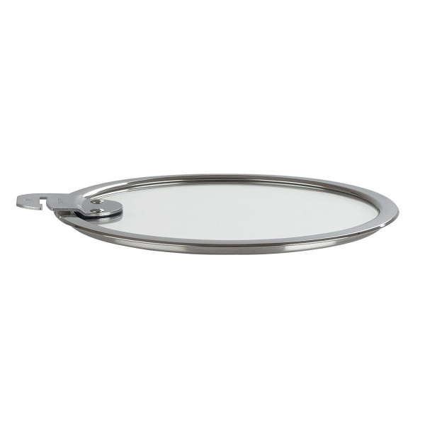 Couvercle en verre avec inox Cristel Strate - 8 tailles