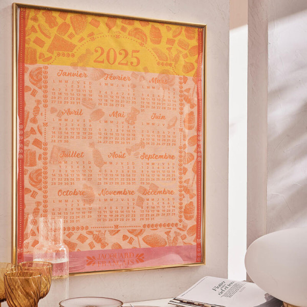 Torchon Le Jacquard Français Calendrier 2025 en coton