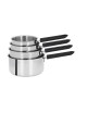 Batterie 4 casseroles Cristel Mutine Fixe - 14, 16, 18 et 20cm