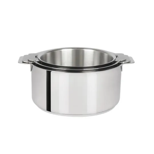 Batterie Cristel Mutine 3 casseroles amovibles 16, 18 et 20cm