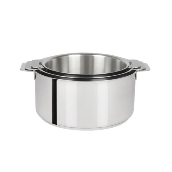Batterie Cristel Mutine 3 casseroles amovibles 16, 18 et 20cm