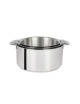 Batterie Cristel Mutine 3 casseroles amovibles 16, 18 et 20cm
