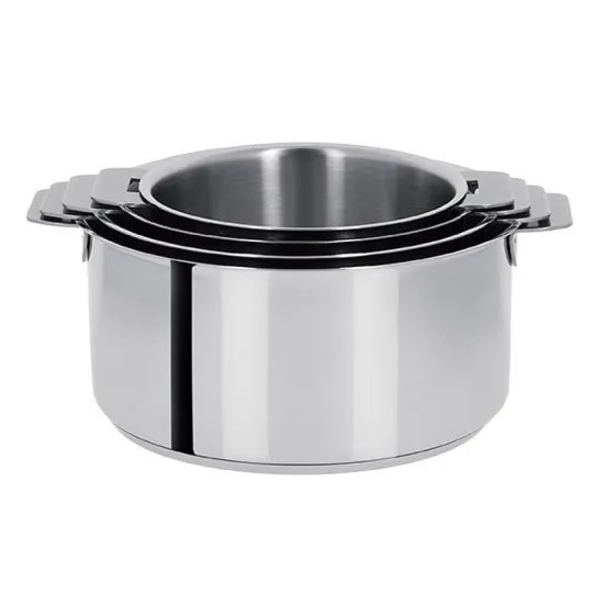 Batterie Cristel Mutine 4 casseroles amovibles 14, 16, 18 et 20cm