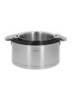 Set batterie de 4 casseroles Cristel Strate amovible 14, 16, 18 et 20cm