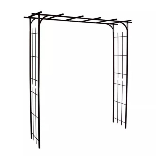 Pergola LOUIS MOULIN Grand modèle en acier fer vieilli