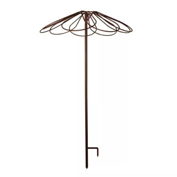 Tuteur parapluie 9 pétales LOUIS MOULIN en métal - fer vieilli