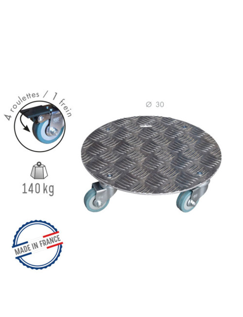 Roule plante LOUIS MOULIN en alu rond - 3 tailles