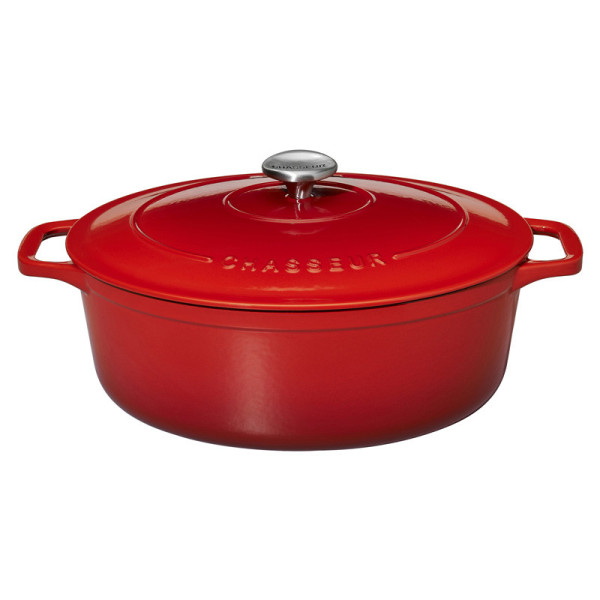 Cocotte ovale en fonte CHASSEUR 31cm - 2 coloris