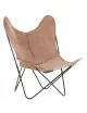 Fauteuil AA Butterfly AIRBORNE Lodge croute de cuir