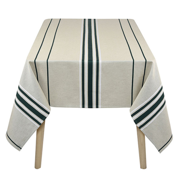 Nappe ARTIGA Corda Métis vert bouteille 70% coton 30% lin - 5 dimensions