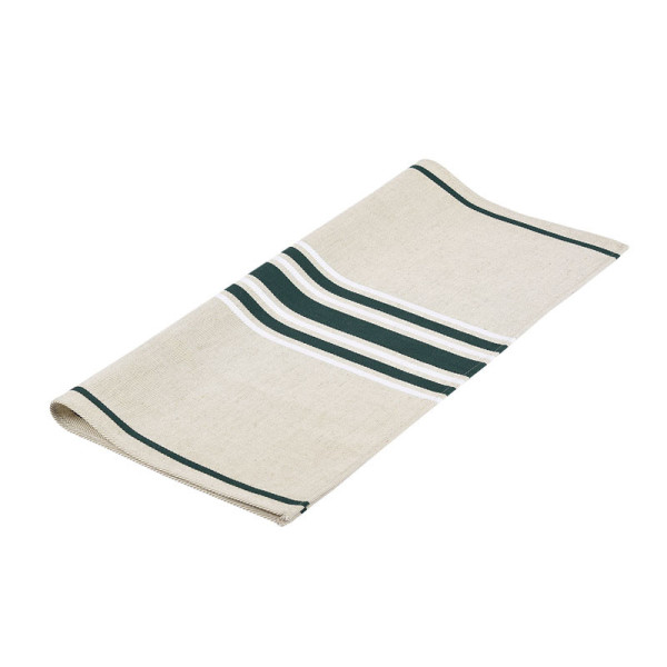 Serviette de table ARTIGA Corda Métis vert blanc 70% coton et 30% lin