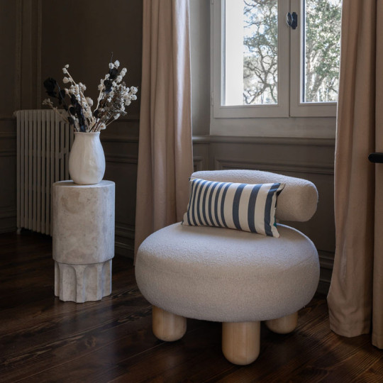 Coussin rectangulaire ARTIGA Adour Thevenon Fleurs 45x25cm - 3 coloris