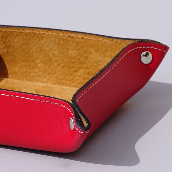 Vide poche Midipy en cuir 12x12cm - 4 coloris