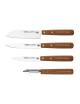 Coffret Chefs Cuisine NOGENT Cerisier 4 pièces couteaux