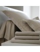 Housse de couette Uni BLANC DES VOSGES Satin 280x240cm Chanvre