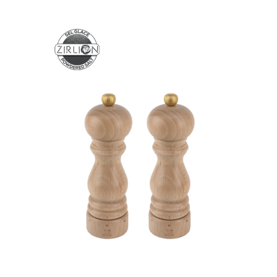 Set de 2 moulins à poivre et à sel sec PEUGEOT SAVEURS Paris u'Select Zirlion Naturel