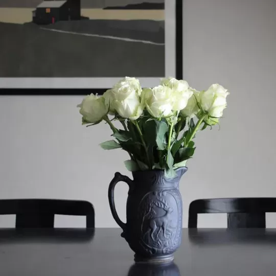 Pichet vase DIGOIN Cerf en grès Encre 1L