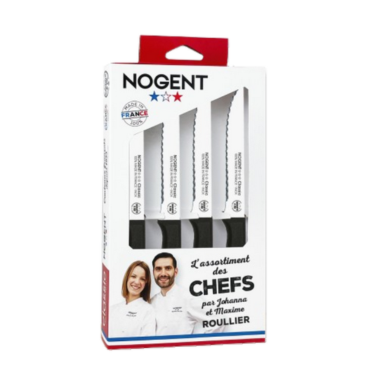 Coffret 4 pièces NOGENT couteaux à steak