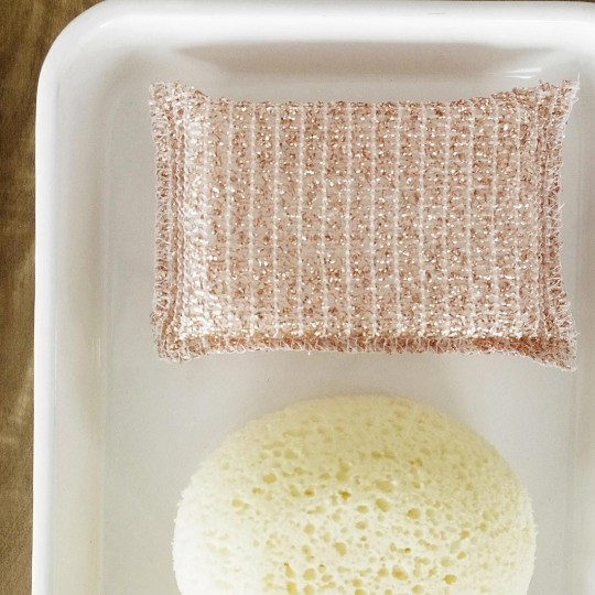 Eponge Andrée Jardin sans rayure idéale inox et cuivre