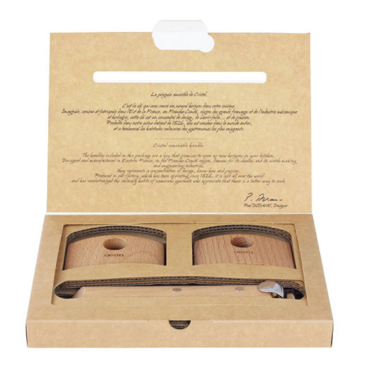 Set poignée et anses CRISTEL en bois - 3 finitions